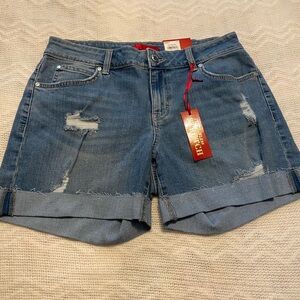 Kohl's Blue Distressed Jennifer Lopez Jean Shorts